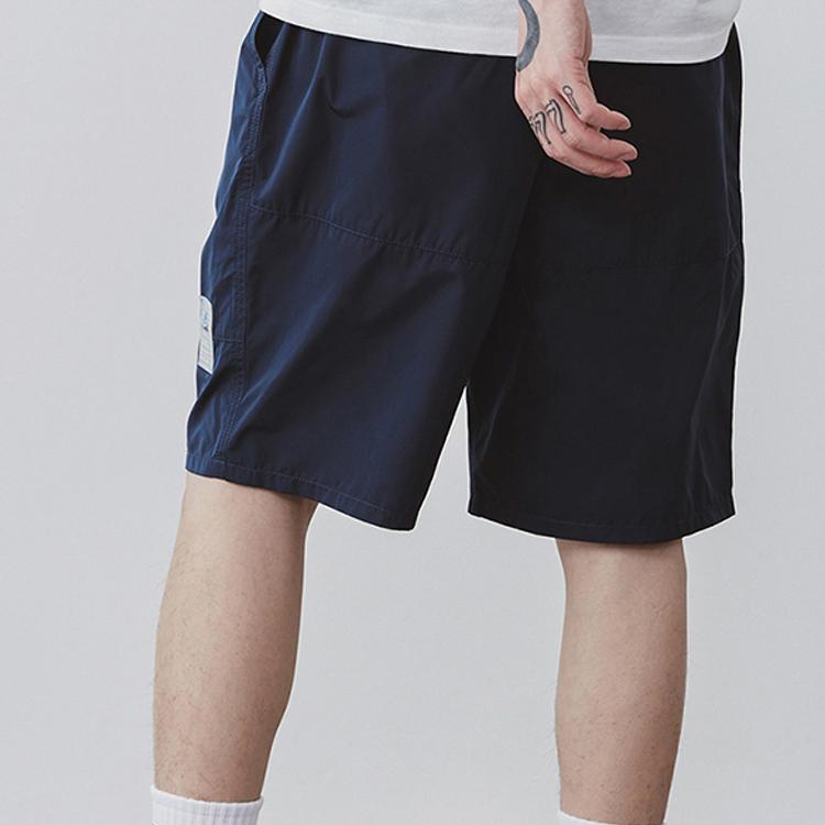 Vans Woven Elastic Waist Sports Mid-Rise Loose Shorts Men shorts Dark-Blue VN0A4P5DLKZ