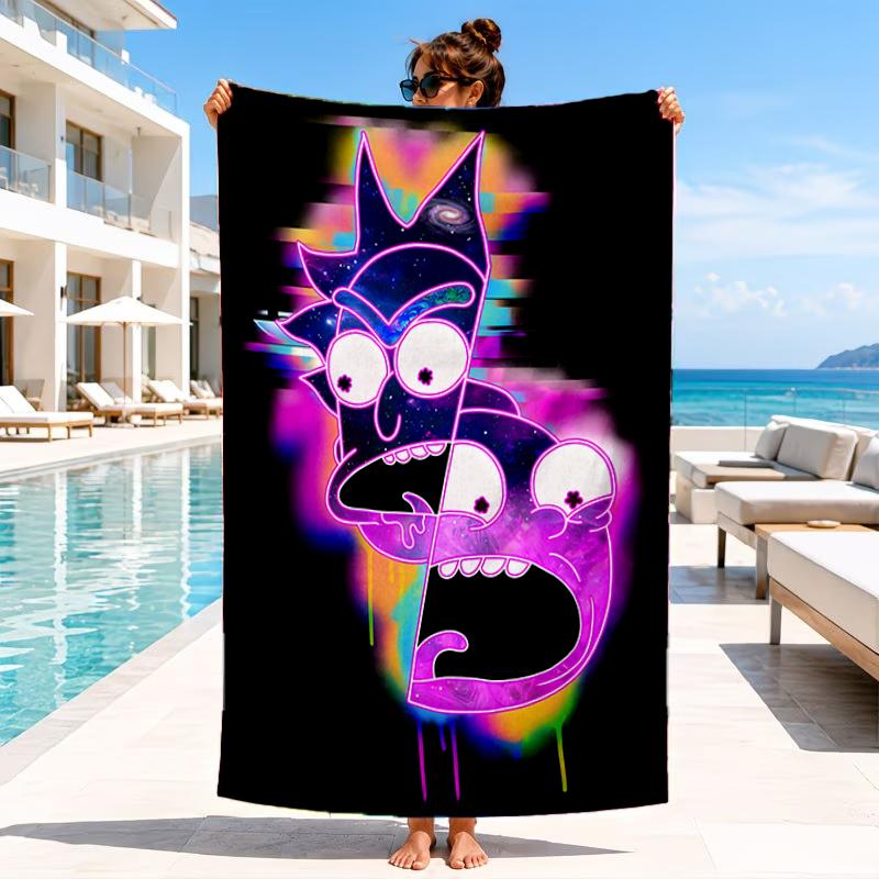 Monster Scientist Beach Towel, Microfiber Beach Towel, Perfect For Pool, Beach, Travel, Home Decor Beach Party Fan gifts
