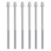 M MBAT 6pcs/set Shelf Drum Long Screws Shelf Drum Repair Tool Set Alloy Material Silver Long Screws Percussion Instrument Parts