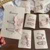 Korean New Pink Butterfly Love Bb Clip Elegant High-end Girl Hairpin Girl Bangs Hairpin Hair Accessories