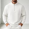 Men's Athletic Pullover Sweatshirt with Stand Collar, Lightweight Loose Fit Long Sleeve Casual Top for Spring and Fall