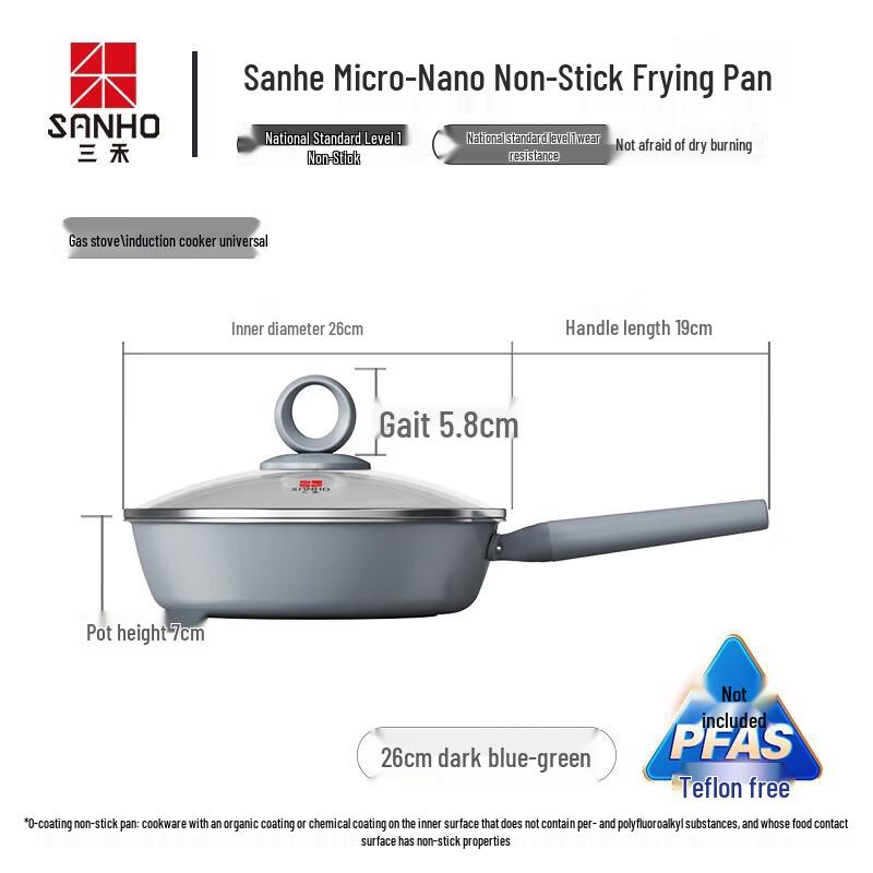 

SANHO Titanium Non-Coated Frying Pan