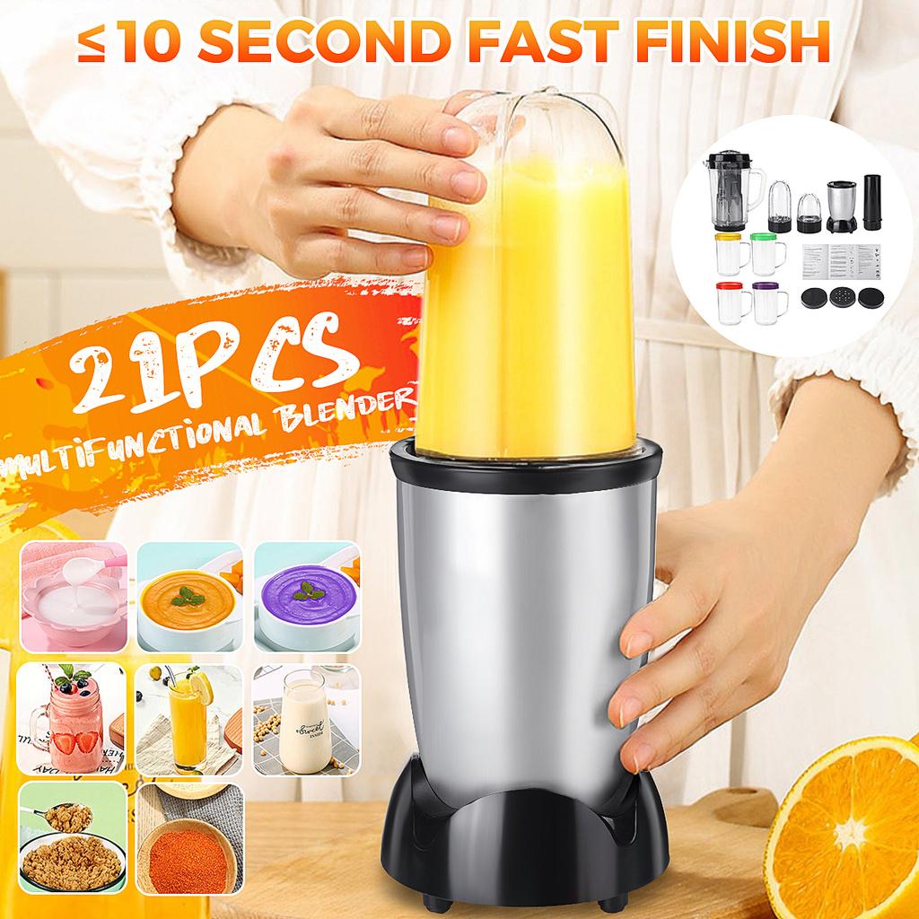 Multi-funtion Personal Blender Mixer 250W Juicer Fruit Food Processor Easy-wash Kitchen Soup Juice Food Making Tool 21Pcs/set