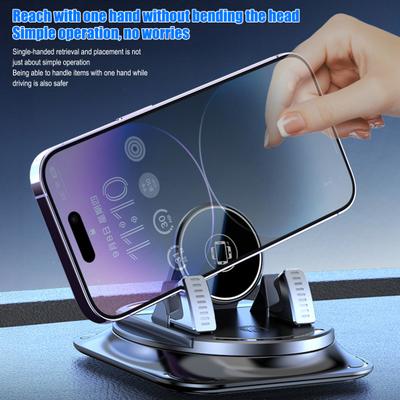1/2Pcs Car Mobile Phone Holder 360 Degrees Rotation Non-slip Universal Automotive Dashboard Windshield Mount Mobile Phone Holder Car Accessories