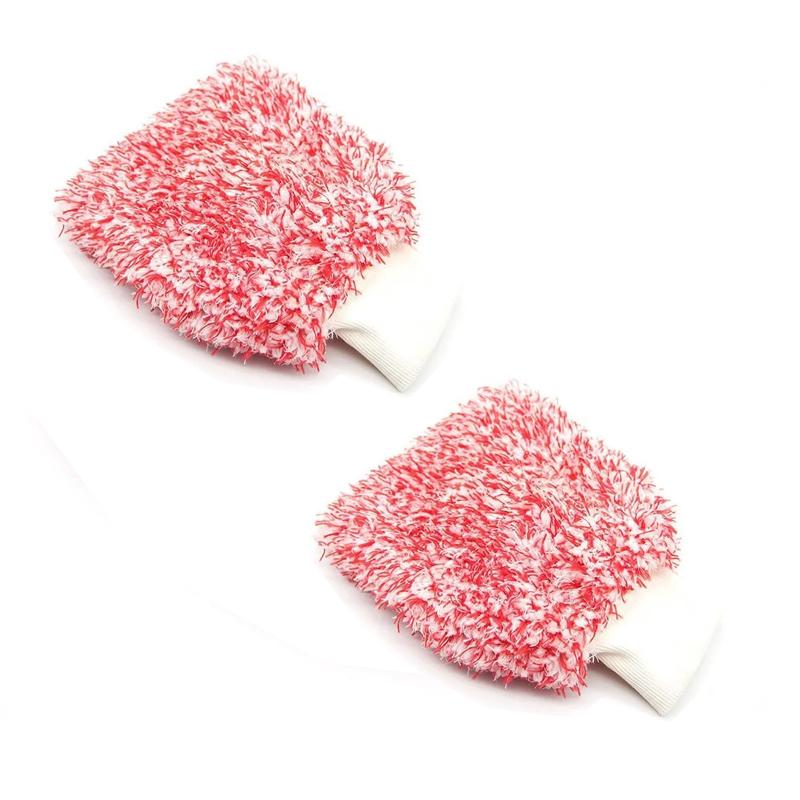 Car Cleaning Gloves Soft Microfiber Wash High Density Scratch Free Gloves Car Wash Car Accessories accesorios para vehículos