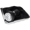 VW Passat B6 05-10 SILVER Gear Shift Knob + Gaiter with CHROME Frame 5 SPEED WIDE RING