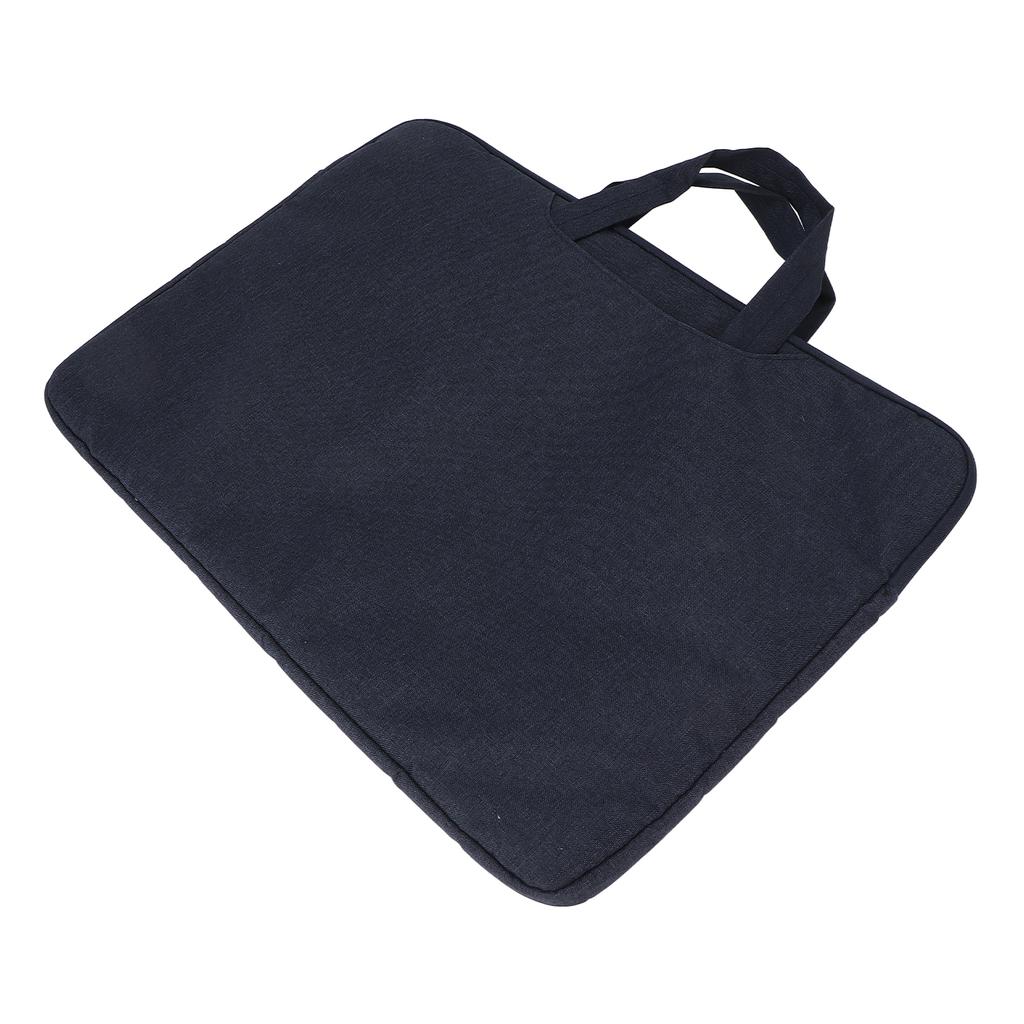Laptop Case Plush Lining Shock Absorption Crush Resistance Three Layers Water Resistant Laptop SleeveNavy Blue 15.6in
