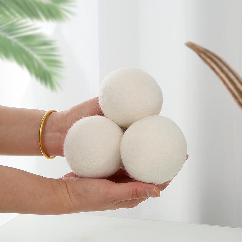 Wool Dryer Balls - Anti-Static, Anti-Tangle Laundry Drying Balls White; 6cm Single Ball (25g)