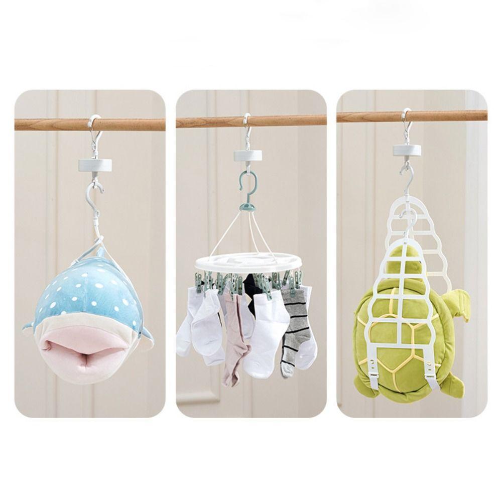 Save Space Multi-Purpose Clothes Hanger Automatic Storage Hook Clothes Drying Rack  Bathroom