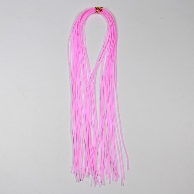 

1 упаковка, 1 мм, круглая силиконовая резиновая веревка, привязывающая ножки для приманки для рыбалки, юбки, материал 1mm*36cm розовый