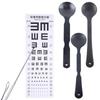 1Pcs Eye Occluder Professional Frosted Transparent/Black Handheld Optometry Tool Eye Occluder Block Plate For Vision Test