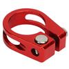 2Pcs Bicycle Seat Post Clamp Lightweight Stylish Rustproof Bicycle Quick Release Seatpost Collar for Bike Red