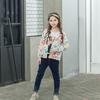 2-9 Years Kids Spring Autumn Thin Hooded Coat Printed Zipper Outwear