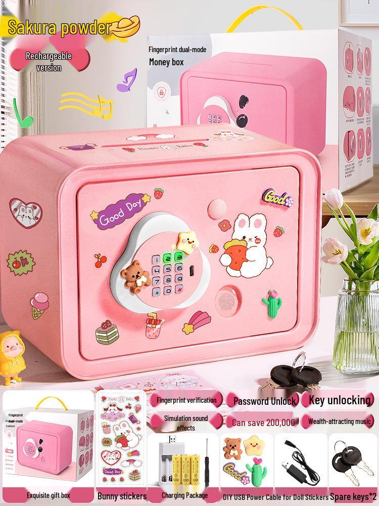 Smart Fingerprint Piggy Bank: Unlock with a Touch - Perfect Birthday Gift for Kids