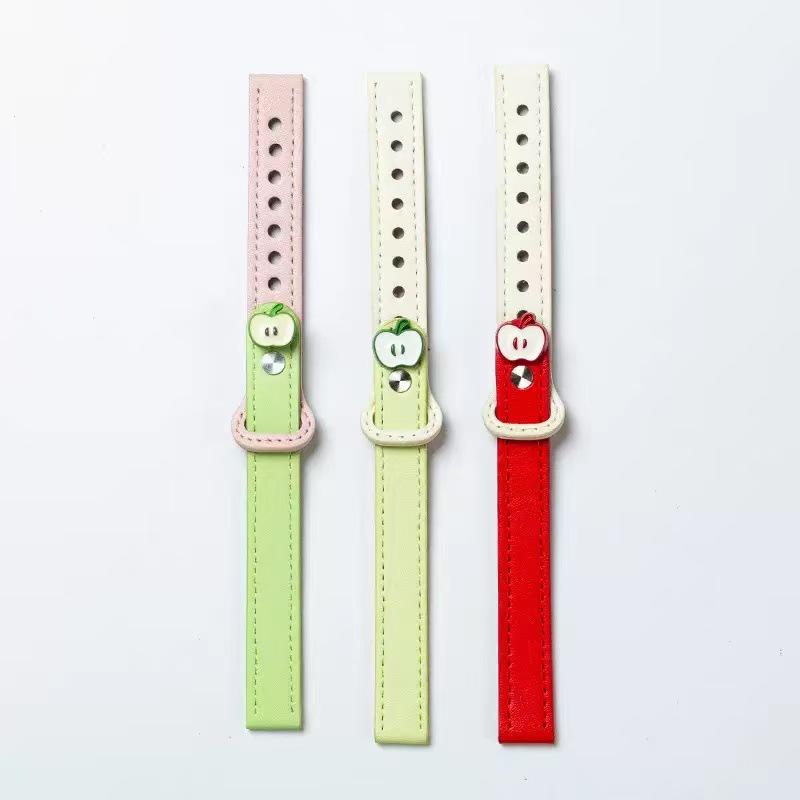 Compatible Xiaomi Band 10/9/8 and Universal Apple Watch Women's Cute Green Red Wristband