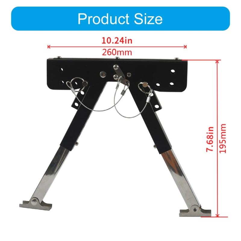 Foldable Step Stabilizer 2.8-11.3in Adjustable Step Stabilizer Support Stabilizer for Campers Trailer Easy Installation