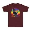 Gay Pride Month Ally Cat Funny LGBTQ Rainbow Black Cat Gay Proud Unisex TShirt