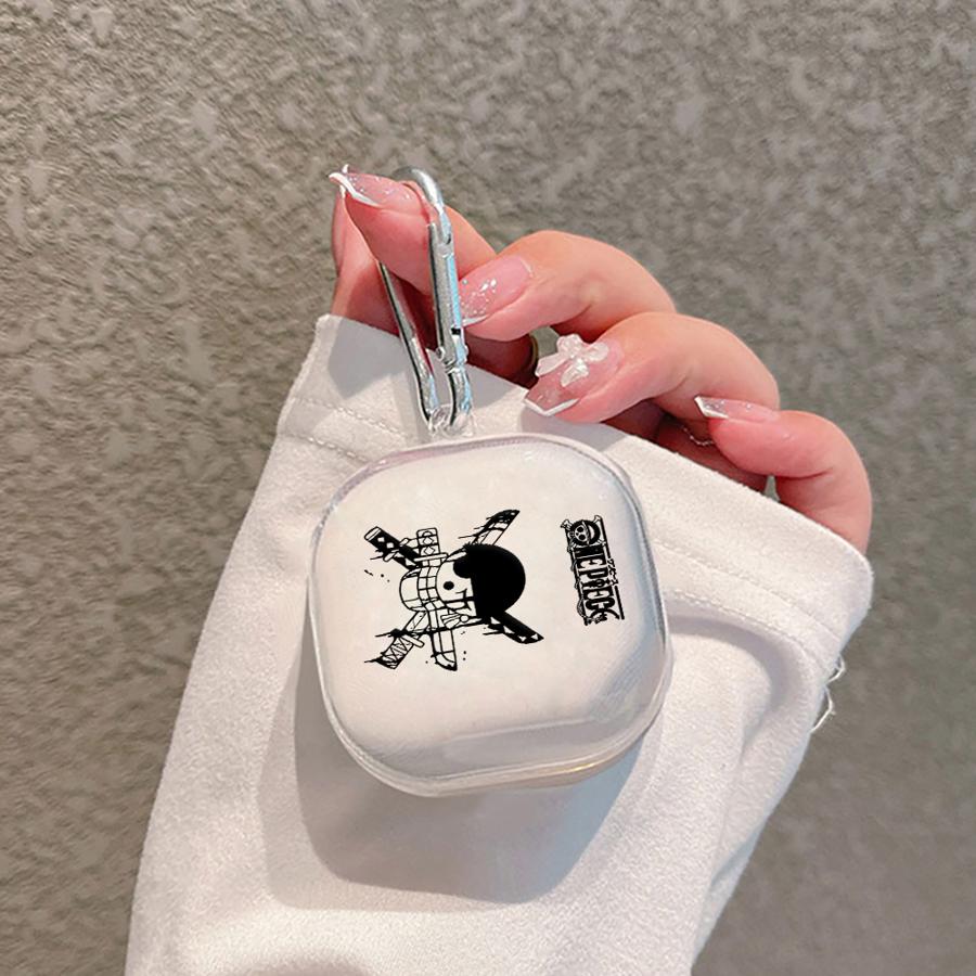 

Cartoon Pirate Magic Logo Clear Earphone Cases Cover With Hook Case For Samsung Galaxy Buds 3 FE 4Pro 4 Pro 2 3Pro 2Pro Live Buds 3