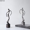 Twisted Dancer Figures Statue Artwork Ornaments Desk Decoration Creative Abstract Characters Sculpture Room Aesthetic Decor