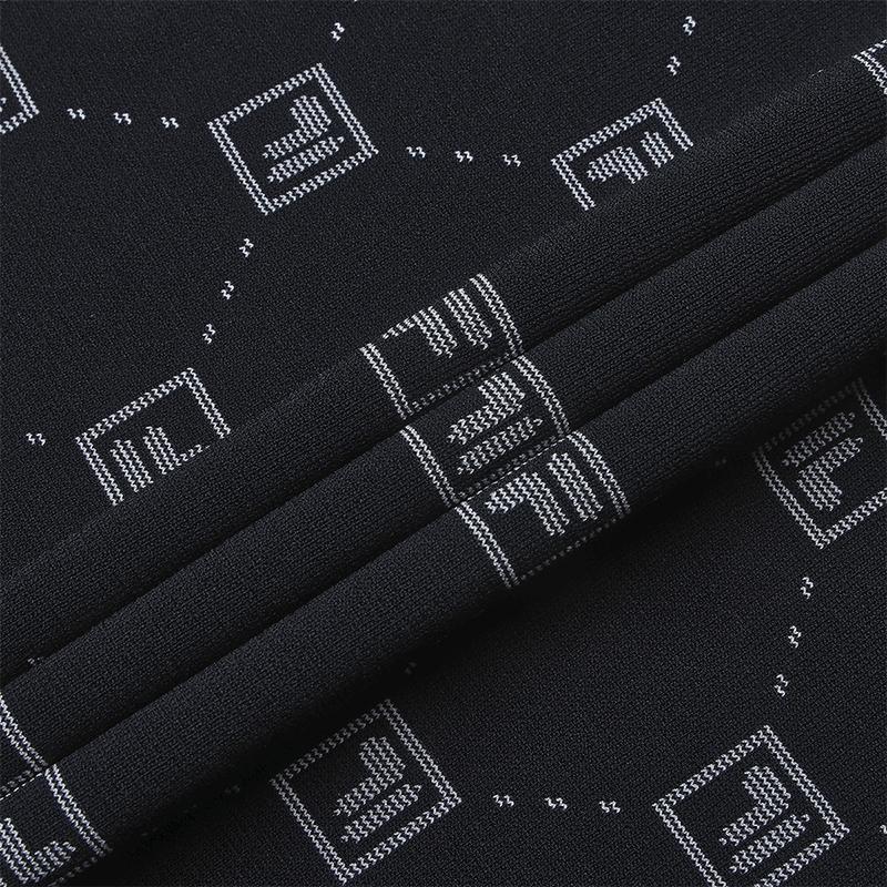FILA Heritage Fashion Minimalist Classic Floral Versatile Comfortable Casual Elegant Textured Woven Short Sleeve Dress Women dresses F51W628303FZC