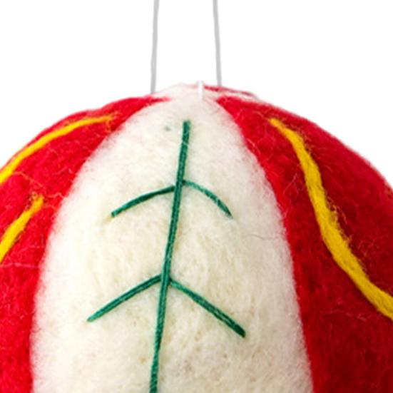 Wool Ball Christmas Ornament Handmade Felt Balls Christmas Tree Hanging Ornaments for Vintage Xmas Holiday Farmhouse Party Decor
