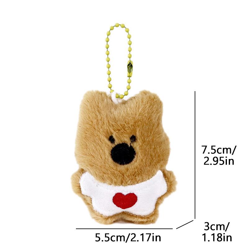 1 Pcs Little Dog Doll Keychain Pendant Plush Doll Keychain Children'S Daily Party Surprise Gift
