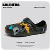 Hole shoes men's summer wear dual-purpose trend new non-slip soft sole wear-resistant casual bag head men's beach sandals