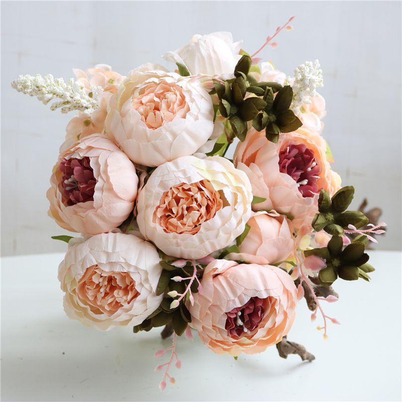 Colored Artificial Peony Flowers Perfect For Home Party Decoration**