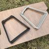 Camping Foldable Metal Stand Portable Metal Luggage Rack Ice Box Holder Coolers Stand for Outdoor Picnics Fishing