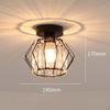 Crystal Ceiling Light Semi Indoor Lighting Metal 27 Base Decorative Lamp Mini Chandelier for