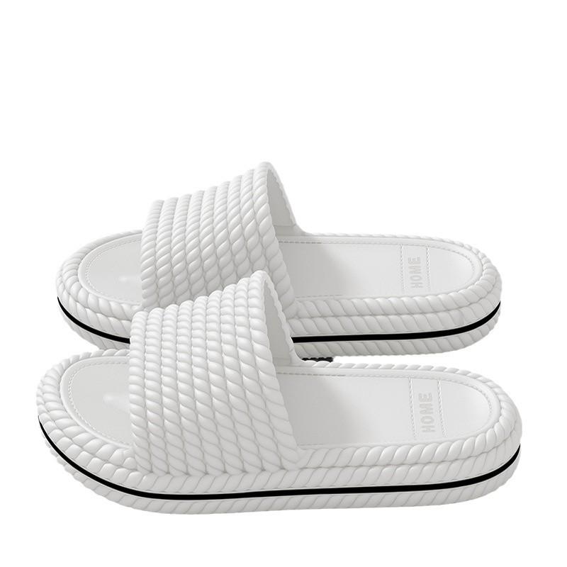 Pantoufles cool pour hommes à semelle épaisse pour salle de bain, maison, antidérapantes, maison, intérieur, été, extérieur, pour femmes