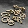 Brass Metal Handmade Cobra Animal Keyring Snake Shape Keychain Hand Bag Pendant Key Ring Tool