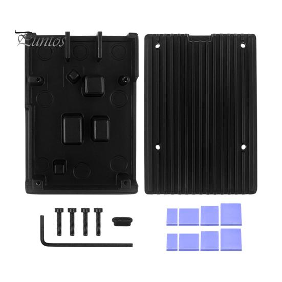 

Алюмінієвий корпус радіатора материнської плати для Raspberry Pi 5 Heavy Duty Антикорозійний металевий корпус материнської плати з пасивним охолодженням чорний