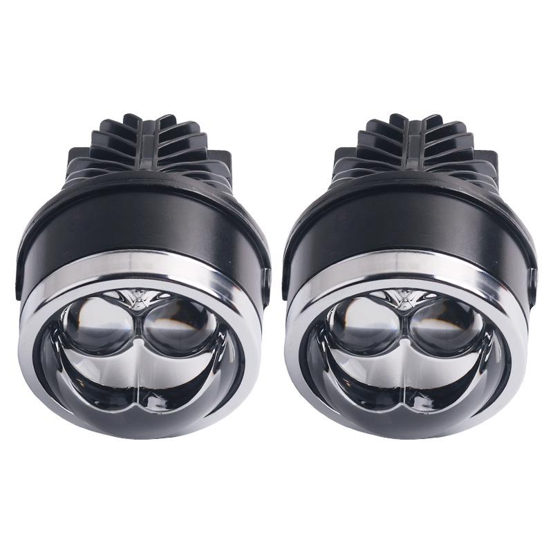 SANVI 3" LED Dual-Eye Fog Light Lens 50W 5500K High/Low Beam Upgrade