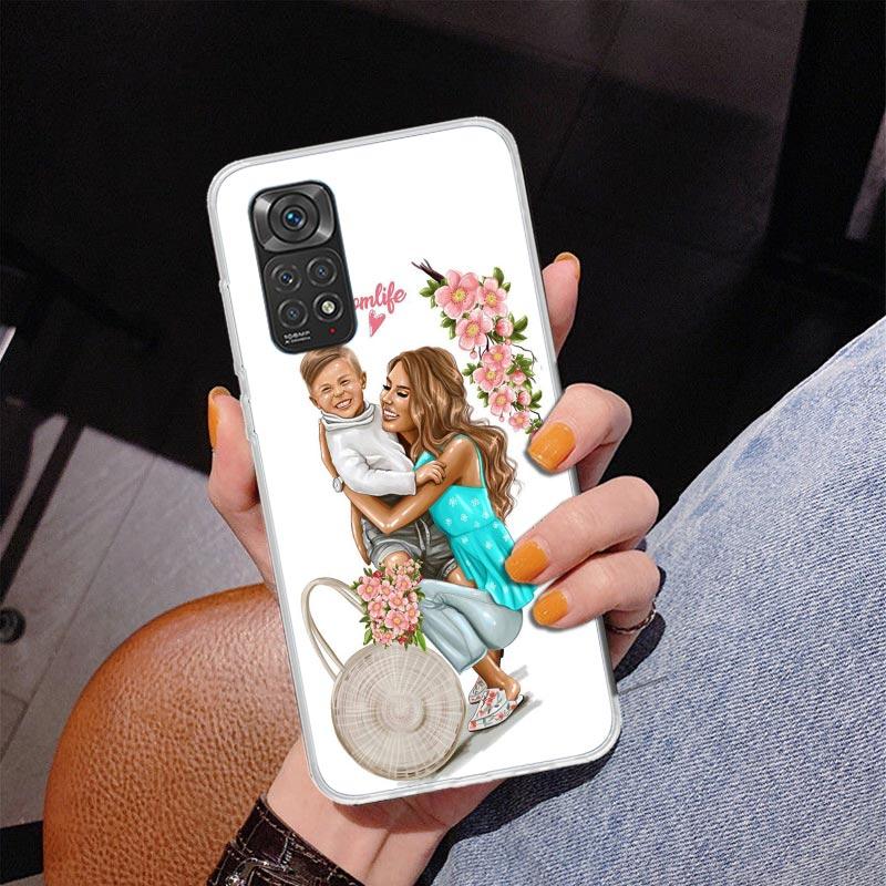 

Mom Baby Girls Phone Case For Xiaomi Redmi Note 15 14 13 12S 12 11 Pro Plus 14S 11S 11E 10 10S 11T 5G Personalized Cover Redmi N Redmi Note 14S