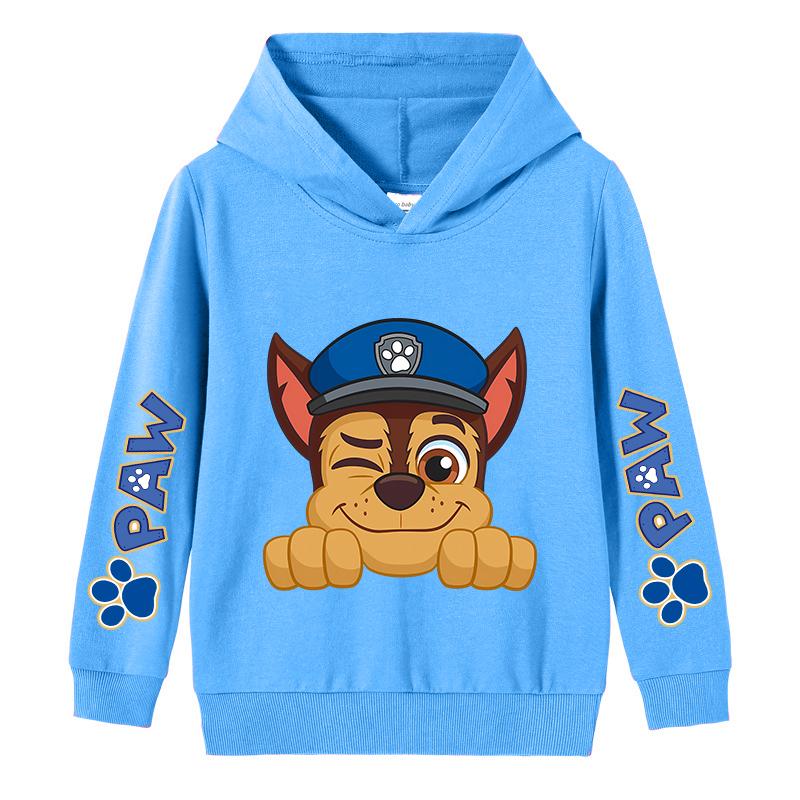 Mikina Paw Patrols pro děti Kawaii Chase Skye Dlouhý rukáv Dívčí Zimní tenká mikina Módní teplý dětský top Dárek