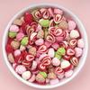 50/500Pcs Mini Dollhouse Miniature Food Diy Scene Decoration Mini Colorful Strawberries Series Doll Accessories Scrapbooking