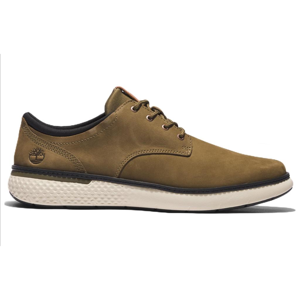 Timberland Cross Mark Couro Confortável Esportivo Antiderrapante Durável Leve Cano Baixo Sapatos Casuais Masculinos Sapatos Casuais Marrom A435N327