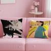 anime Look Back Cushion Cover Soft & Easy-Wash Pillow Case – Versatile for Couch, Bed, Travel and Office