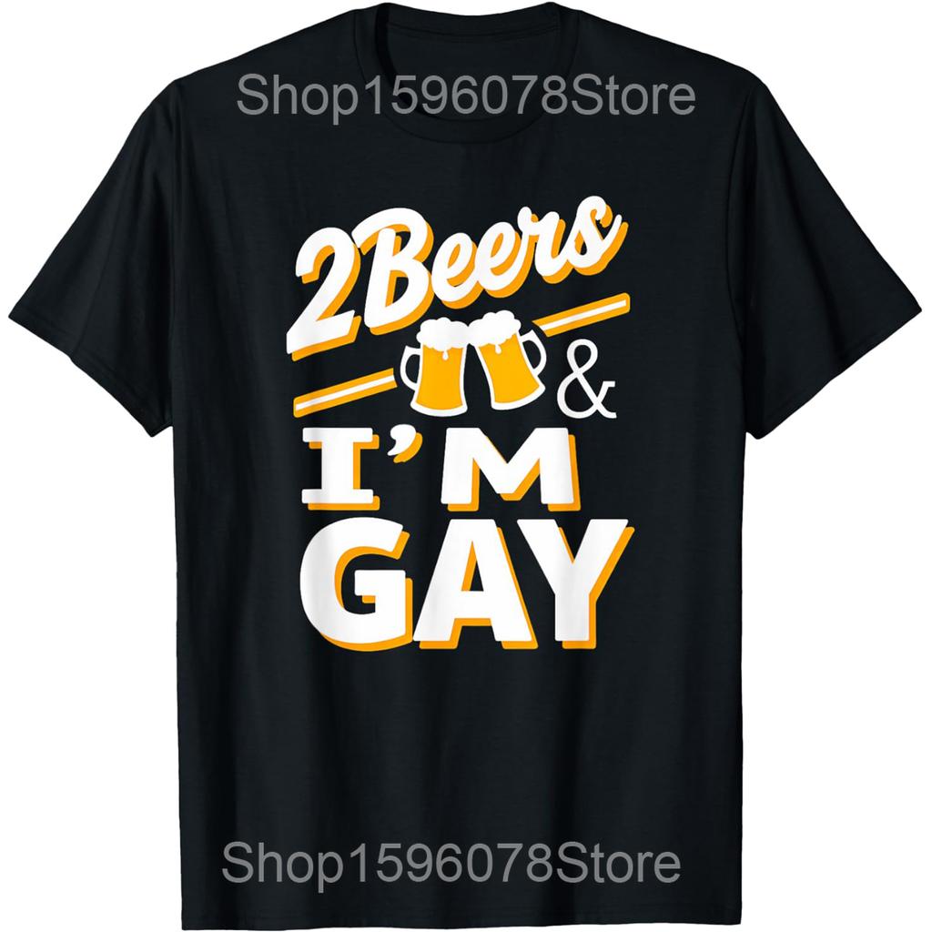 Celebrate Diversity Beer Drinking LGBT Beer Gay Pride Month T Shirts Humor Streetwear Tee Short Sleeve Unisex Loose Clothing