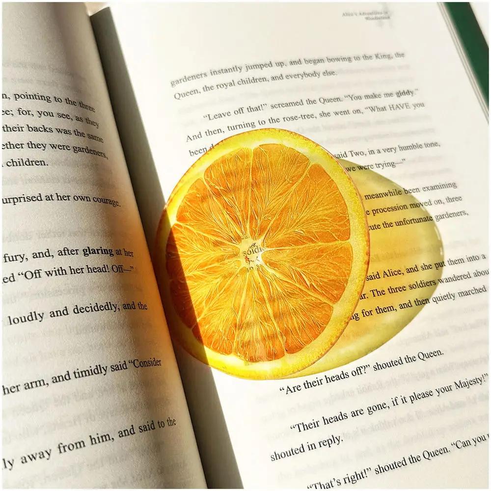 Reading Bookmark Simulation Fruit Bookmark Desktop Decor Bookmark Eye-Catching For Birthday Gift Stationery Collection