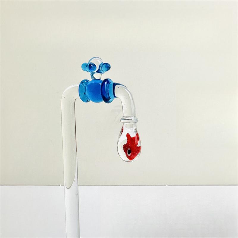 Tischglas Wasserhahn Kleine Verzierung Geldsack Fisch Kätzchen Bad Niedlich Kreativ Handgefertigt Landschaft Handgefertigte Ornamente Kreativ Neu