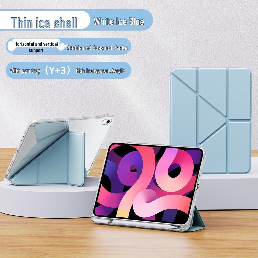 iPad Pro 13-inch Protective Case Air7/Air45 Sleeve with Pen Slot, Y-Fold for 8th/9th Gen, Acrylic A16, iPad11