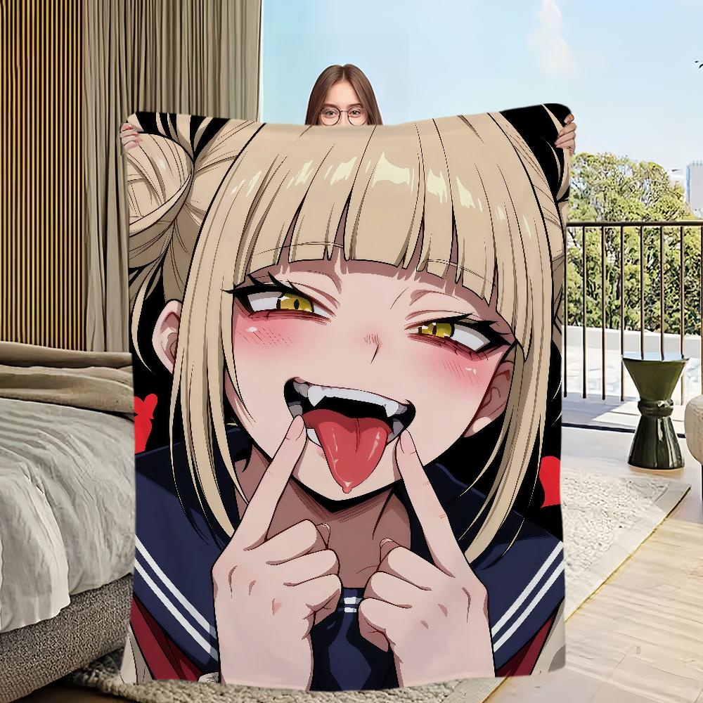 

Фланелевая тога теплый комфорт мягкий плюшевый плед для дивана h-Himiko гостиная аниме офис фанарт спальня путешествия кавайная девушка подарок 30x40in