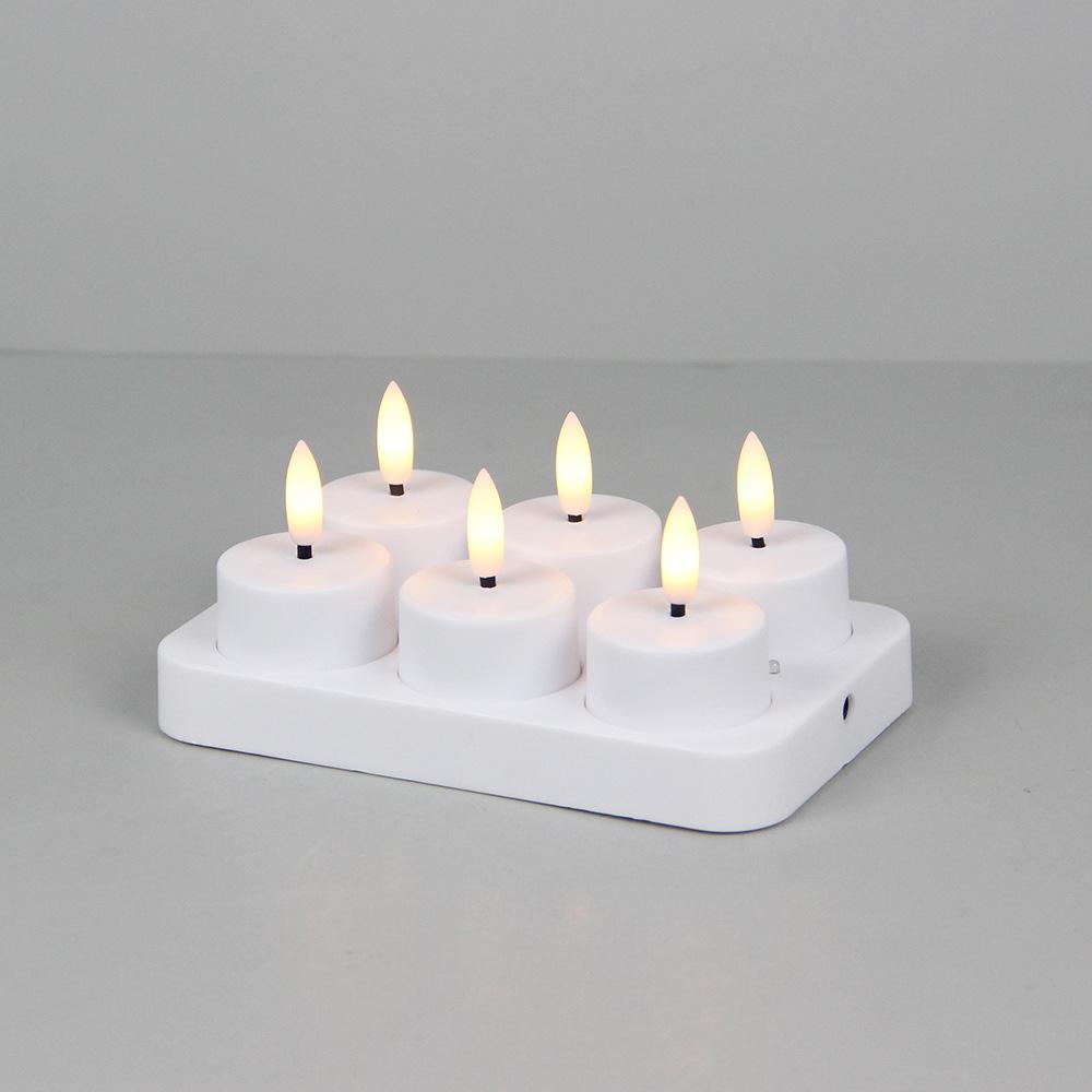 4-12Pcs LED Flameless Candle Light Battery Operated LED Creative Candles Tea Lights Halloween Christmas Party Decor Candle Light