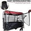Rain Cover for Wagon Universal Clear Plastic Awning for Collapsible Beach Folding Utility Kids Grocery Push Stroller Wagon Cart Accessories Foldable