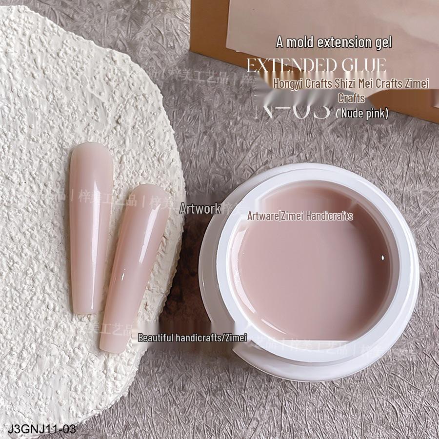 

Трехфазный кристально-нюдовый гель для наращивания ногтей