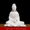 Ceramic Jing Si Guan Yin Sculpture Statue Large-size Handmade 3d Sculpture High-end Home Decoration Accessories