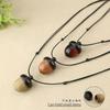 Vintage Sandalwood Acorn Pendant Necklace Simple Openable Acorn Shaped Box Pendant Long Sweater Chain Women's Minimalist Jewelry