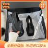 2025 spring and autumn new British style thick-soled square head retro loafers French muffin and small leather shoes for women